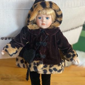 Glamorous Porcelain Doll New